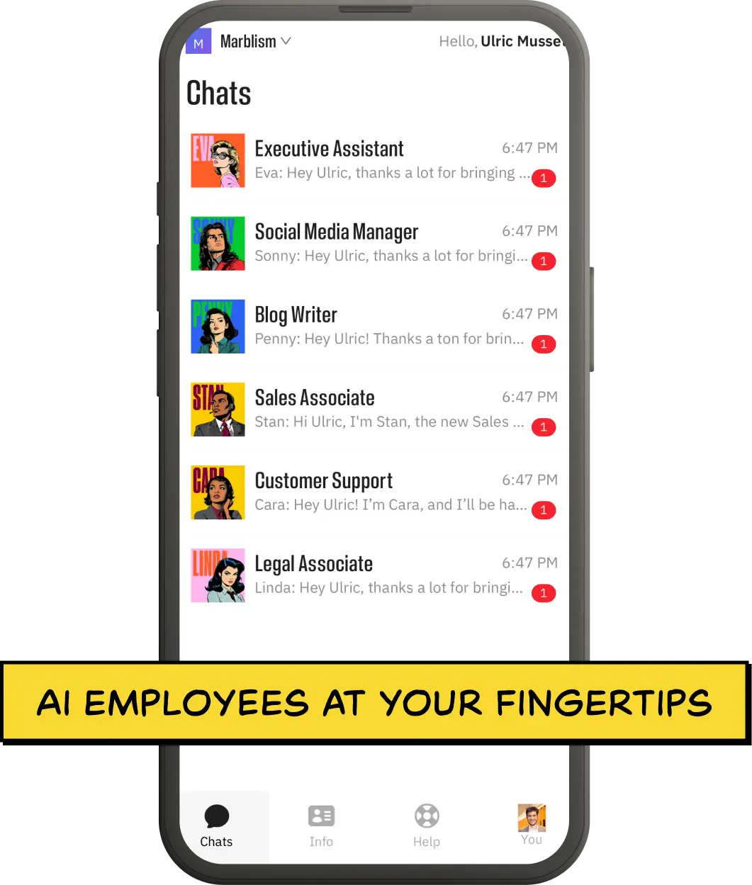 All AI Employee Conversations