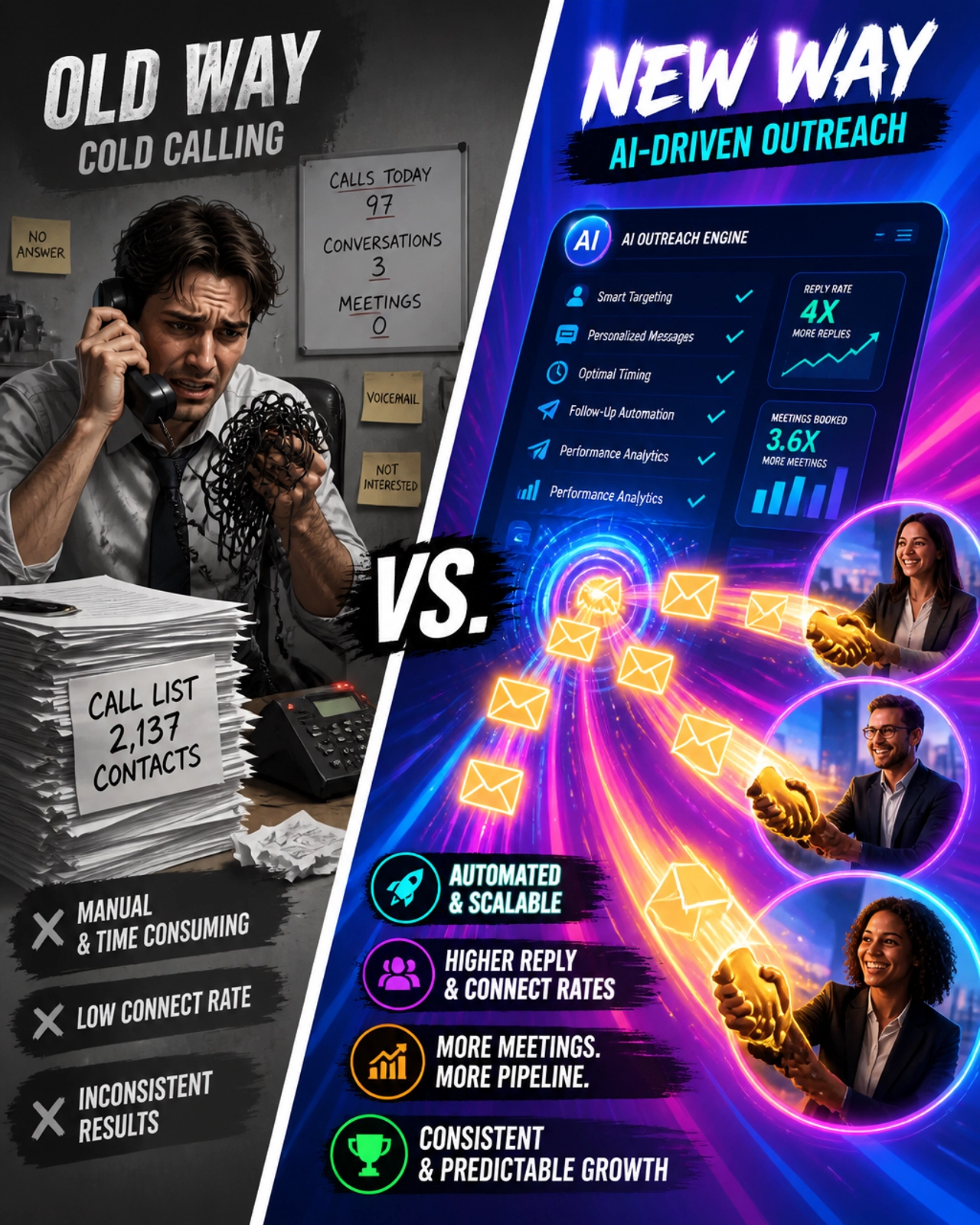 Cold Calling vs AI Outreach