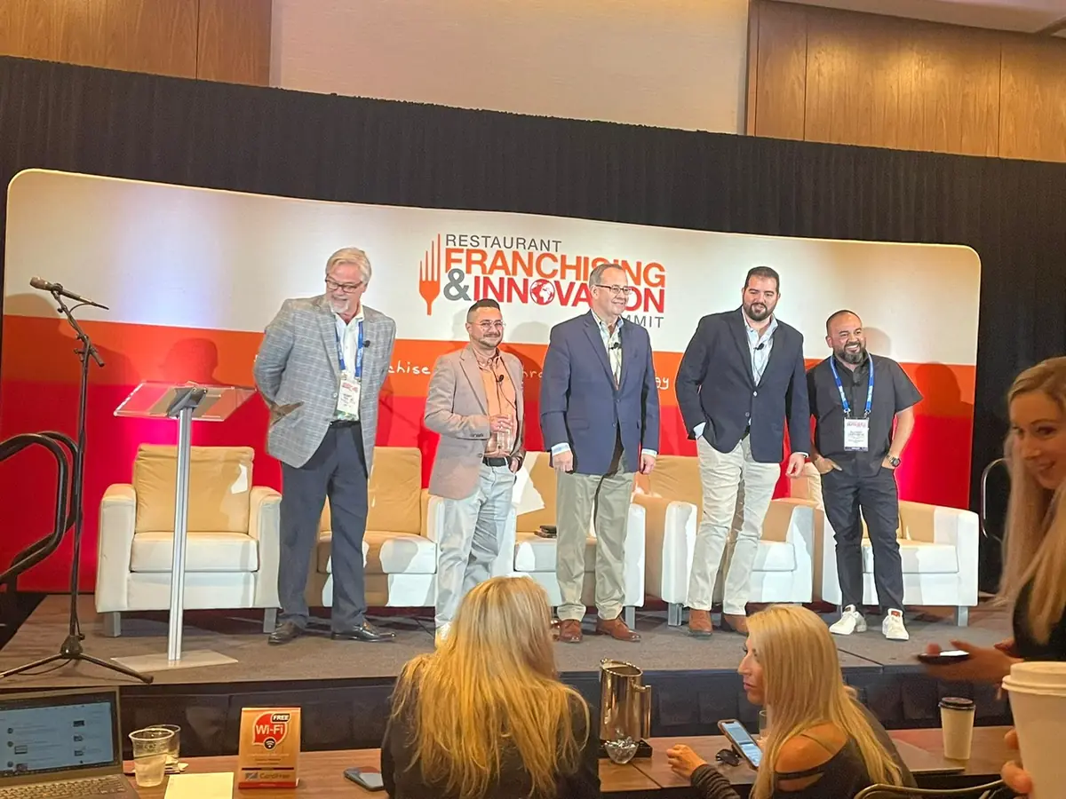 Johnny Tellez at a franchise industry event