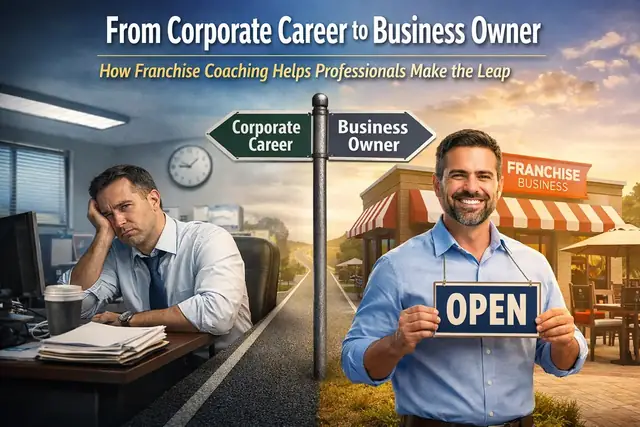 From Corporate Career to Business Owner franchise coaching illustration