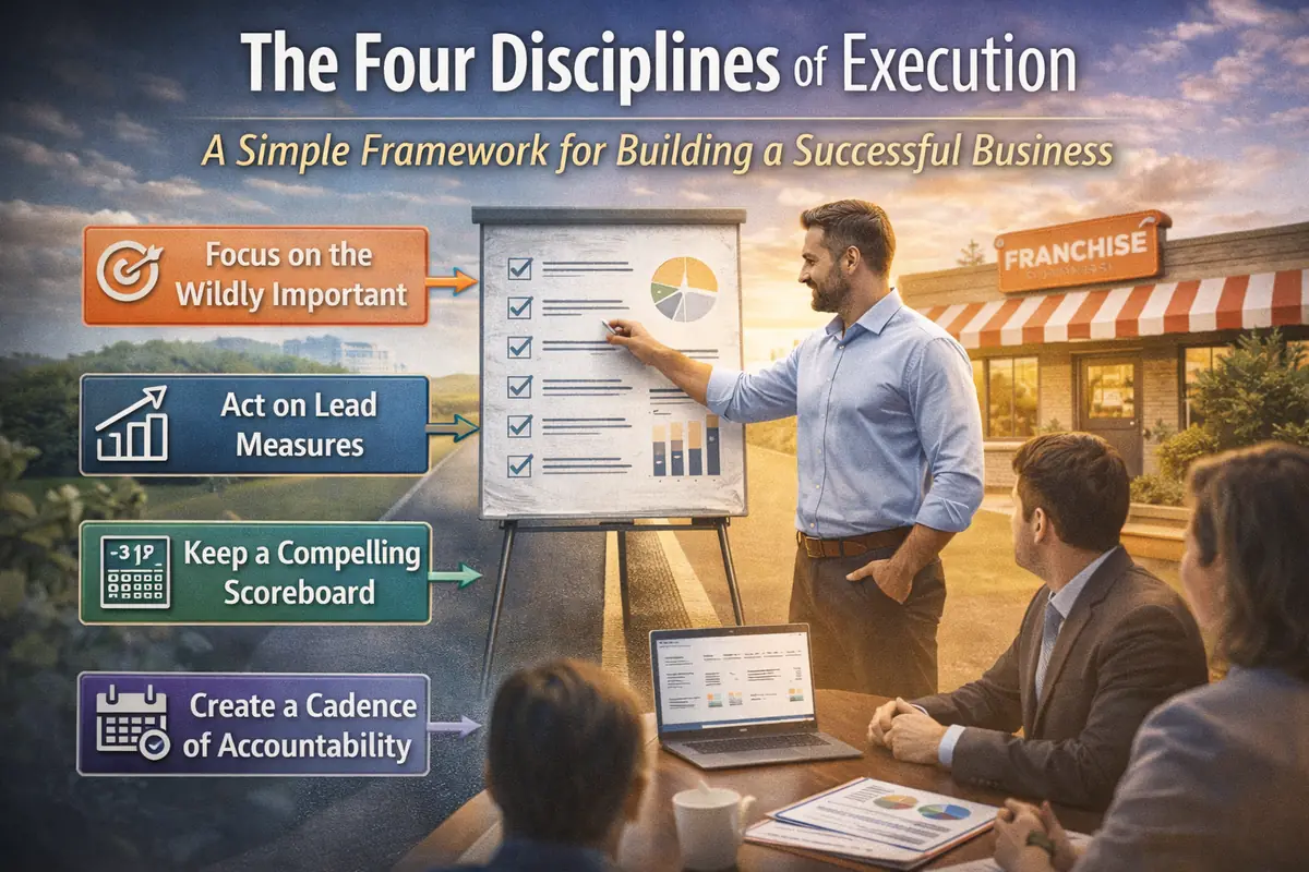 The Four Disciplines of Execution business coaching illustration