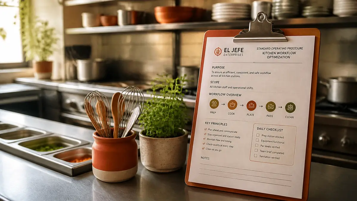 SOP: Kitchen Workflow Optimization & Equipment Upgrade Protocol